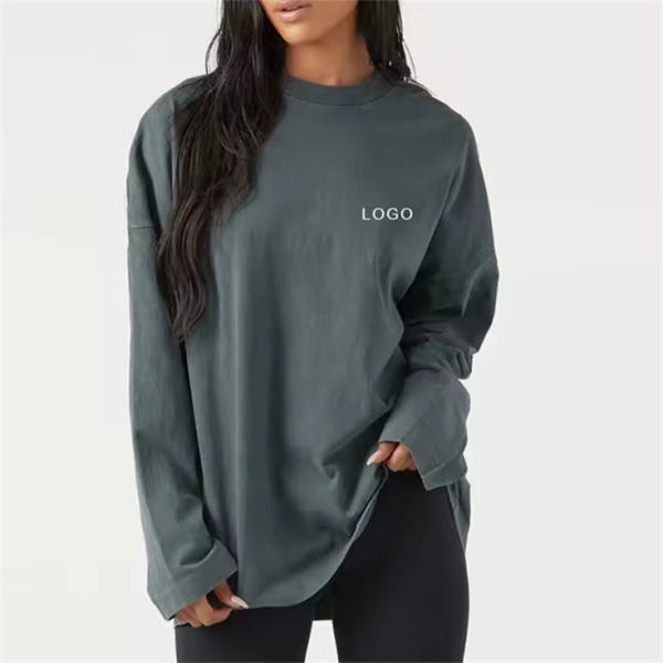 Athletic Wear Women Streetwear Loose Sweatshirt Manufacturer | Custom Crewneck Long Sleeve Sweatshirt factory