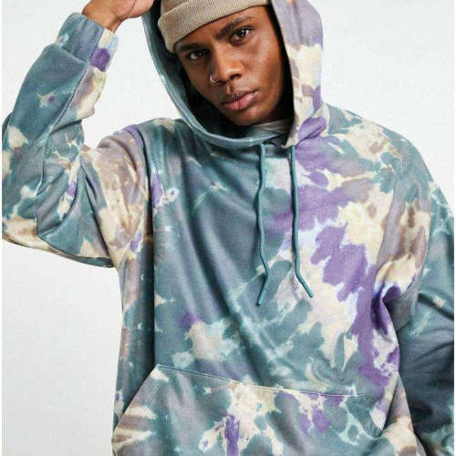 tie dye men's Hoodie Manufacturer | streetwear multi coloured printed Hoodies Supplier