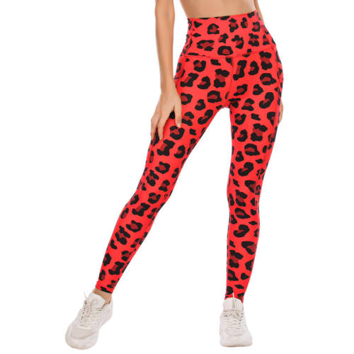 leopard print yoga pants gym leggings Manufacturer | Athletic Ladies High Waisted Yoga Pants factory