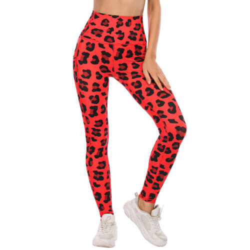 leopard print yoga pants gym leggings Manufacturer | Athletic Ladies High Waisted Yoga Pants factory