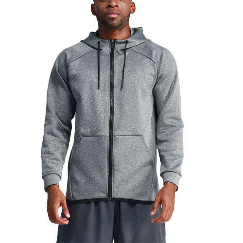 custom fitness blank zip up Jacket Manufacturer | sports training wear jacket for men Supplier