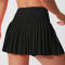 Sportswear nylon Pleated Tennis Skirt Manufacturer | Women's black Running High Waisted Lightweight  Skirt For Girl Factory