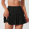 Sportswear nylon Pleated Tennis Skirt Manufacturer | Women's black Running High Waisted Lightweight  Skirt For Girl Factory