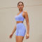 Athleisure Women Bonded Sports Bra And Shorts Manufacturer | Workout Set Butt Lift 2 Piece Supplier