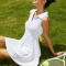 Sleeveless Polo Tennis Golf Dress Quick Dry Manufacturer | Women's Open Back Exercise Workout Dress