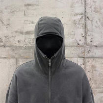Full Face Zip Hoodie Manufacturer | StreetwearCustom Logo Wash Oversized Cotton Hoodie
