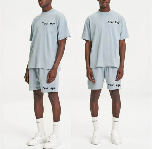 Fabricante de conjunto de agasalho e shorts de 2 peças | Fornecedor de camisetas e shorts com logotipo personalizado