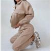 2 piece oversize tracksuit Supplier | Custom custom logo comfy blank sweatsuit set women Supplier