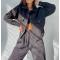 2 piece oversize tracksuit Supplier | Custom custom logo comfy blank sweatsuit set women Supplier