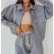 2 piece oversize tracksuit Supplier | Custom custom logo comfy blank sweatsuit set women Supplier