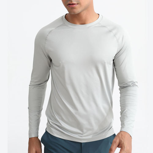 Gym t-shirt long sleeve t shirt Manufacturers  |  Custom Slim Fit Eco-friendly clothing Polyester/Spandex Workout T-Shirts Manufacturer