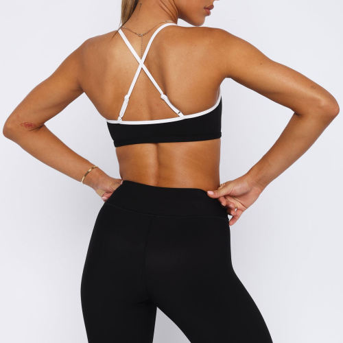 adjustable thin straps sports bra Manufacturer  | OEM Compression sportswear cross back yoga bra Manufacturer