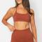 Custom Backless Sports Bra Manufacturer  | Custom Removable Padded Crop Top Yoga sports bra Manufacturer