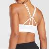 Front Hollow Out Rear Scrunch Sports Bra Manufacturer  | Criss-Cross Back Padded Strappy Sports Bras supplier