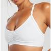 Front Hollow Out Rear Scrunch Sports Bra Manufacturer  | Criss-Cross Back Padded Strappy Sports Bras supplier