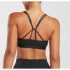 Front Hollow Out Rear Scrunch Sports Bra Manufacturer  | Criss-Cross Back Padded Strappy Sports Bras supplier