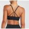 Front Hollow Out Rear Scrunch Sports Bra Manufacturer  | Criss-Cross Back Padded Strappy Sports Bras supplier