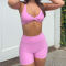 Nude Yoga Activewear Set Manufacturer | Custom Athletic Gym Workout Shorts Set Supplier