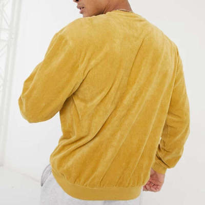 Corduroy Regular Sleeve Wash Sweatshirt Manufacturer | Streetwear Cotton/Polyester blank Sweatshirt Manufacturer
