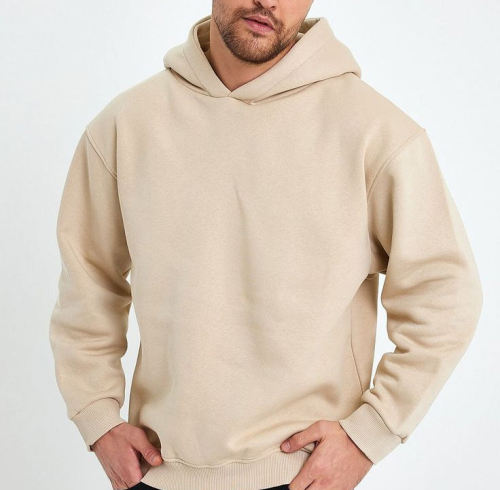 Fabricante de moletons grandes 100% algodão | Fabricante de moletons grossos lisos com logotipo bordado plus size