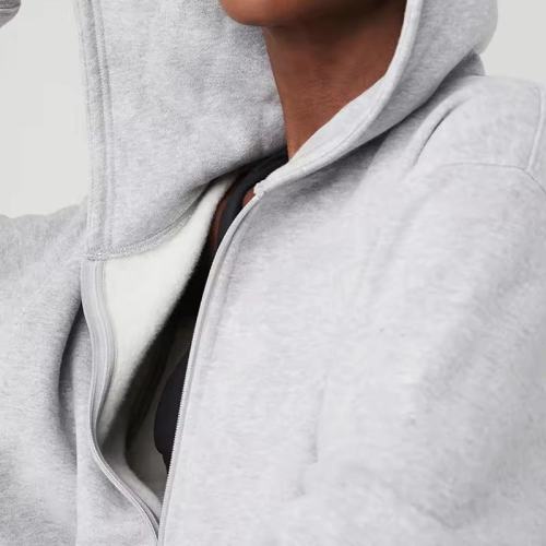 Loose Fit Blank Zip Up Hoodies Manufacturer | Custom Plus Size Loose Fit Blank Hoodies Factory