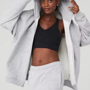 Loose Fit Blank Zip Up Hoodies Manufacturer | Custom Plus Size Loose Fit Blank Hoodies Factory