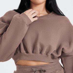 Oversized V-neck Sweatshirt Manufacturer | Thick Drop Shoulder sweatshirts Factory