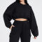 Oversized V-neck Sweatshirt Manufacturer | Thick Drop Shoulder sweatshirts Factory