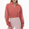 1/4 zipper sweatshirts Manufacturer | Thick crop top Cotton pullover sweatshirts Factory