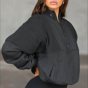 1/4 zipper sweatshirts Manufacturer | Oversize cotton fleece jumper sweatshirts Factory