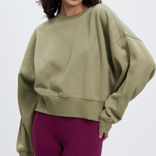 oversized pullover sweatshirt Manufacturer | long sleeve crew neck terry sweatshirts Factory