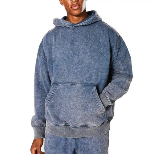 Fleece men acid wash Hoodie Manufacturer  | Plain cotton Men Wear wash sweatshirt supplier