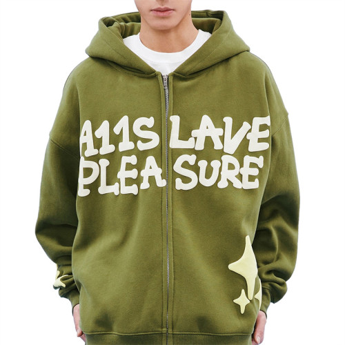 3D Puff Print Foam Hoodies Manufacturer | Custom 100% Cotton Oversized Hoodies supplier