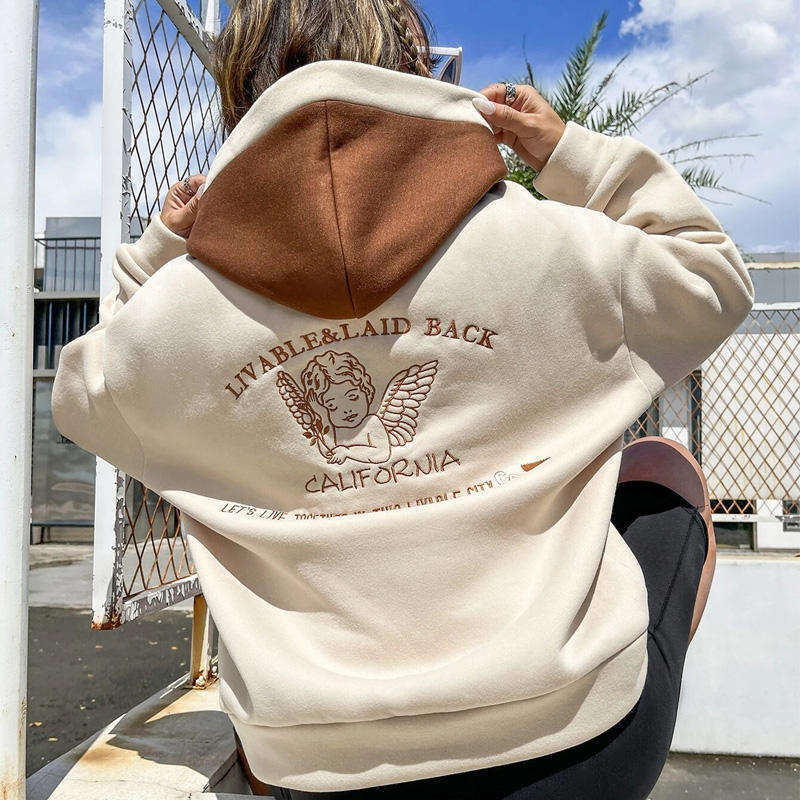 Embroidered Hoodie For Women Manufacturer