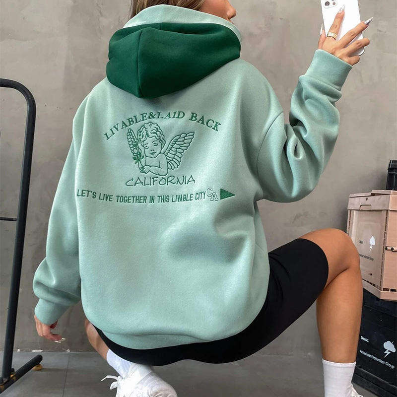 Embroidered Hoodie For Women