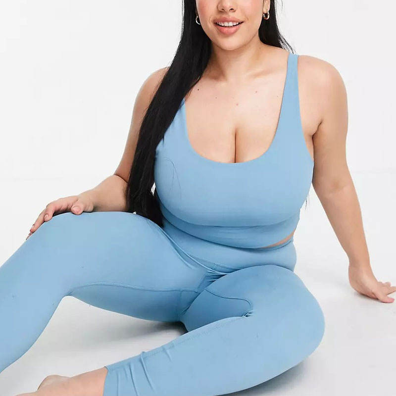 Custom workout plus size gym wear suit Manufacturer | Custom women two pieces yoga sets