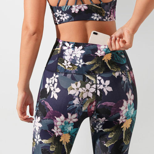 Custom Floral Digital Printed Leggings Manufacturer | High Waisted Gym Tight Fitness Leggings suppliers