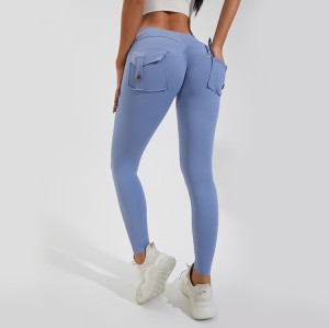 Custom Compression Tummy Control Leggings with pockets Manufacturer | Gym Leggings suppliers