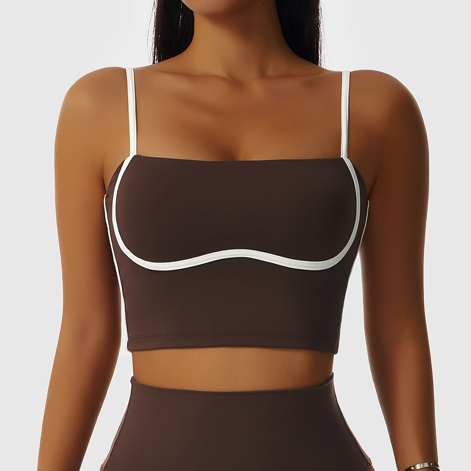 custom Contrast Color  Sports Bra Manufacturer