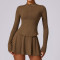 Custom Fitness Jackets and Tennis Skirt Manufacturer | Custom Two Piece Sporty Sets Manufacturer