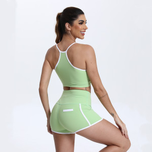 Custom Sports Bra High Waist Running Shorts Manufacturer | Yoga Set Women Workout Set suppliers