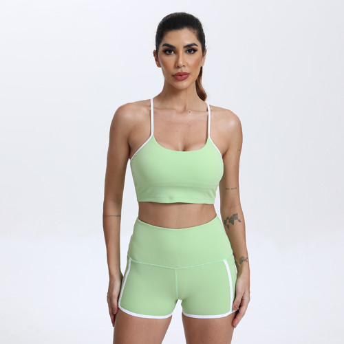 Custom Sports Bra High Waist Running Shorts Manufacturer | Yoga Set Women Workout Set suppliers