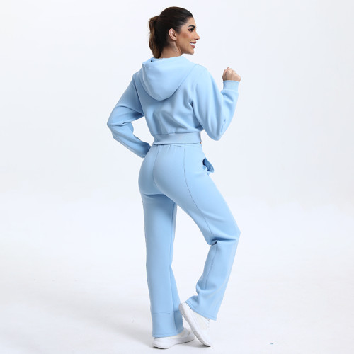 Customized Hoodie Two Piece Set Tracksuit Manufacturer | cotton running Outfits Tracksuit suppliers