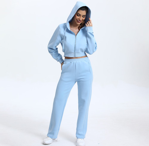 Customized Hoodie Two Piece Set Tracksuit Manufacturer | cotton running Outfits Tracksuit suppliers