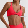 Custom Padded Front Scrunch Sports Bra Manufacturer  | Soft Breathable Sports Bra Top supplier