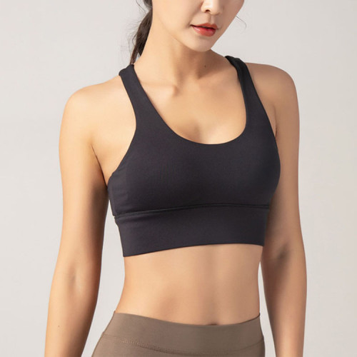 Custom Adjustable Strap Sports Bra Manufacturer  | Gym Fitness Nylon Spandex Sports Bra supplier