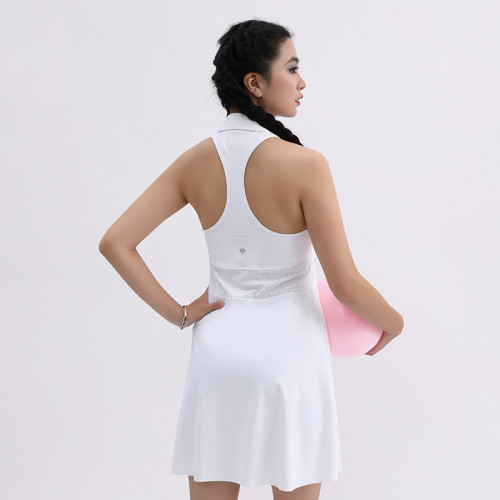 Custom Workout Sleeveless Polo Golf Dress Manufacturer | Women Lightweight Athletic Dress suppliers