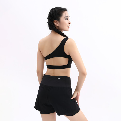 Custom one shoulder Women Sports Bra Manufacturer | Summer Active Sportswear Set suppliers