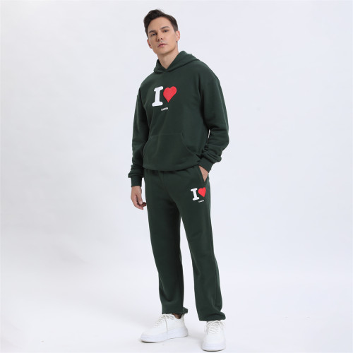 Custom 3D Foaming Hoodie Jogging Men Tracksuit manufacturer | Puff Printed Hoodies Sets suppliers