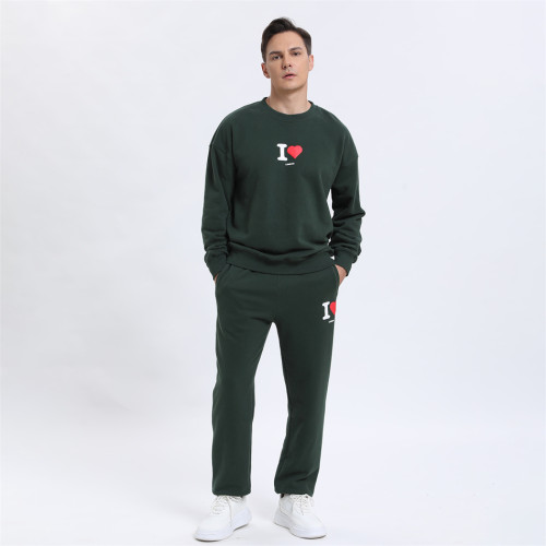 Custom Oversize Crew Sweatshirts Sweatsuits manufacturer | Loose Heavyweight Tracksuits suppliers